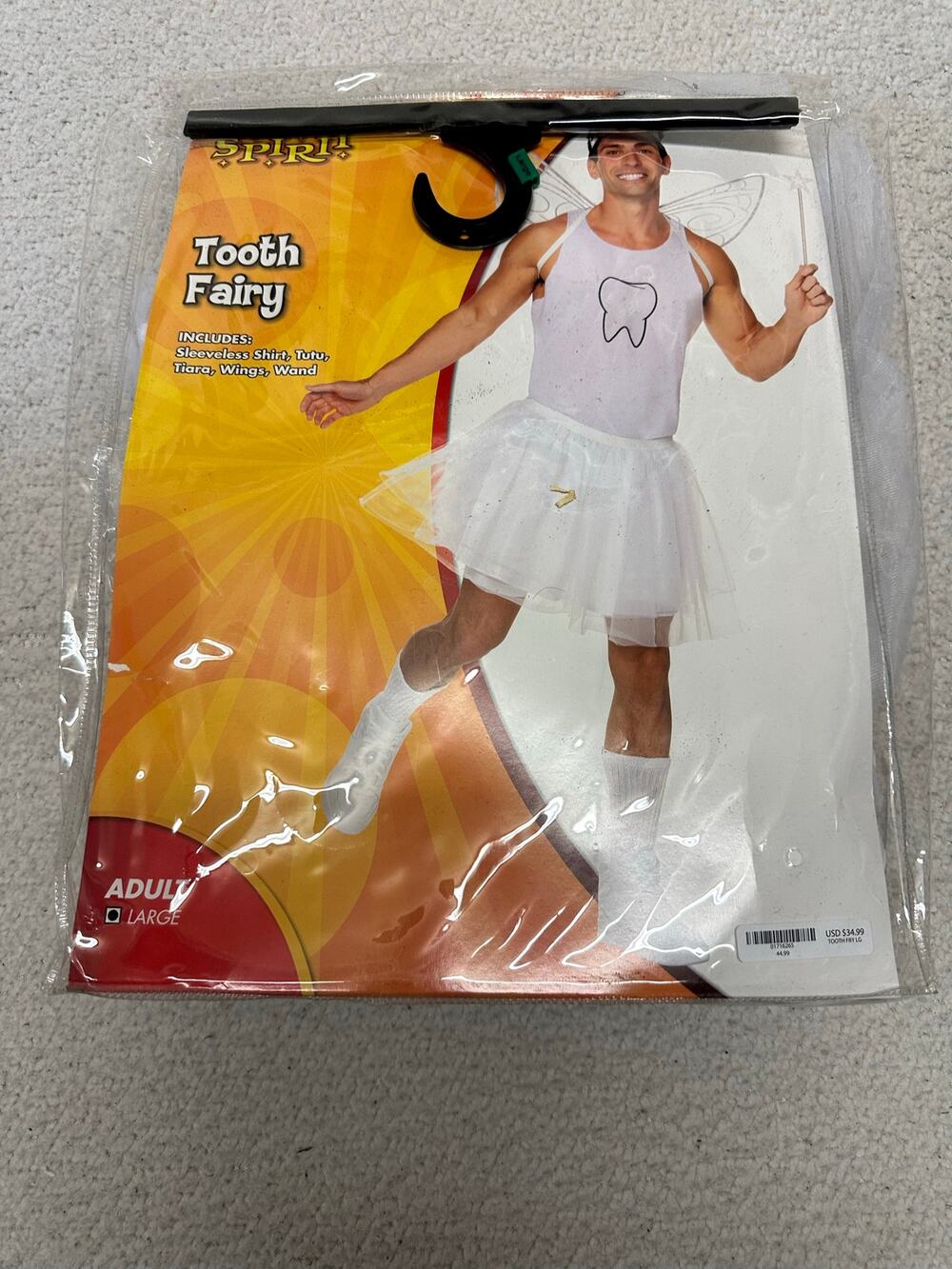 Spirit Mens Tooth Fairy Dress Costume Large